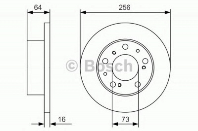 BOSCH 0986479a89 -  Диск тормозной