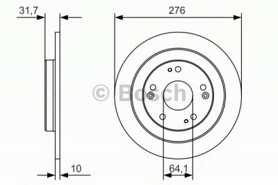 BOSCH 0986479a92 -  Диск тормозной