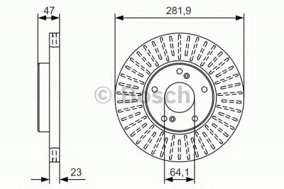 BOSCH 0986479a99 -  Тормозной диск