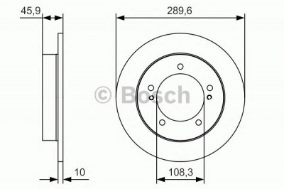 BOSCH 0986479b09 -  Тормозной диск