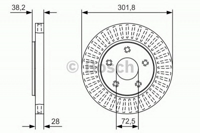 BOSCH 0986479b17 -  Тормозной диск