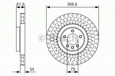 BOSCH 0986479b18 -  Тормозной диск
