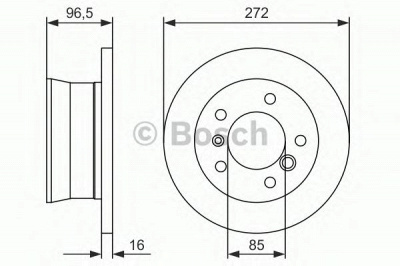 BOSCH 0986479b33 -  Диск тормозной
