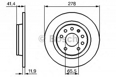 BOSCH 0986479b74 -  Диск тормозной
