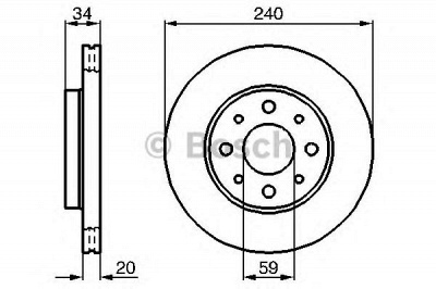 BOSCH 0986479b76 -  Тормозной диск