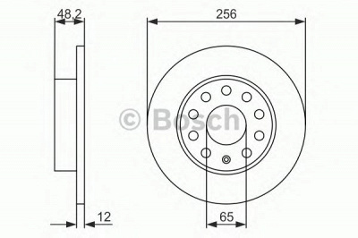 BOSCH 0986479b78 -  Диск тормозной