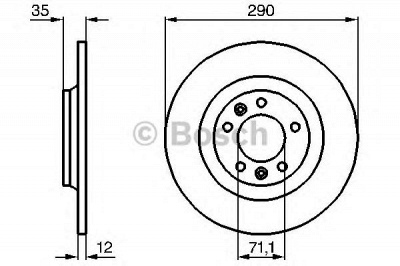 BOSCH 0986479b86 -  Диск тормозной