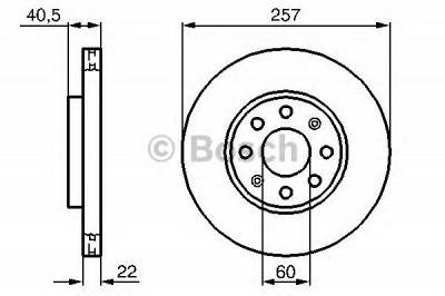 BOSCH 0986479b89 -  Диск тормозной вентилируемый