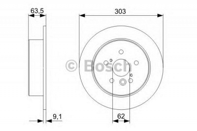 BOSCH 0986479c02 -  Диск тормозной