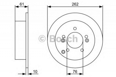 BOSCH 0986479c03 -  ТОРМОЗНОЙ ДИСК