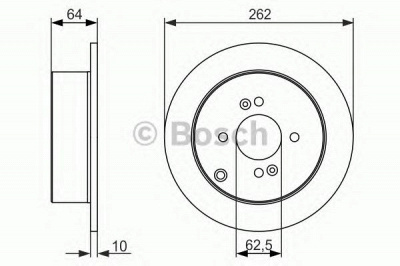 BOSCH 0986479c08 -  Диск тормозной