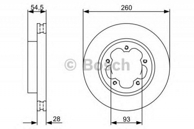 BOSCH 0986479c09 -  Диск тормозной вентилируемый