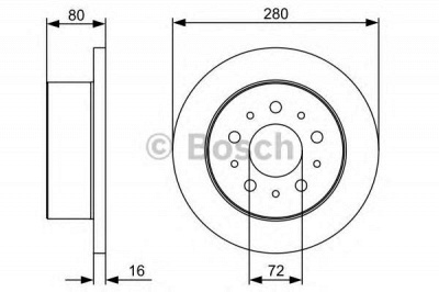 BOSCH 0986479c10 -  Диск тормозной
