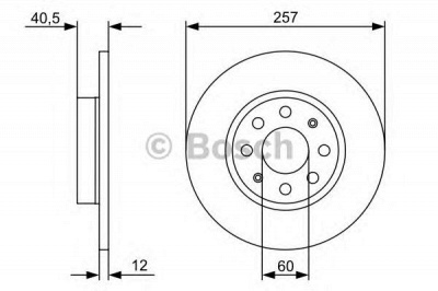 BOSCH 0986479c11 -  Диск тормозной