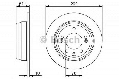 BOSCH 0986479c14 -  Диск тормозной