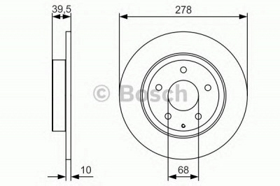 BOSCH 0986479c22 -  Тормозной диск