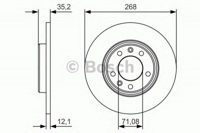 BOSCH 0986479c24 -  Тормозной диск