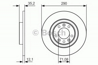 BOSCH 0986479c25 -  Тормозной диск