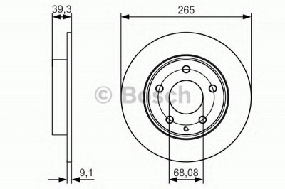BOSCH 0986479c26 -  Тормозной диск