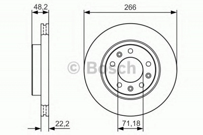 BOSCH 0986479c34 -  Тормозной диск