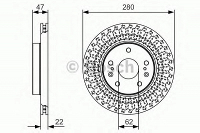 BOSCH 0986479c40 -  Тормозной диск