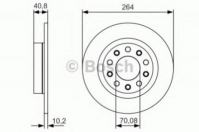 BOSCH 0986479c41 -  Тормозной диск