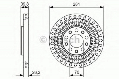 BOSCH 0986479c42 -  Тормозной диск