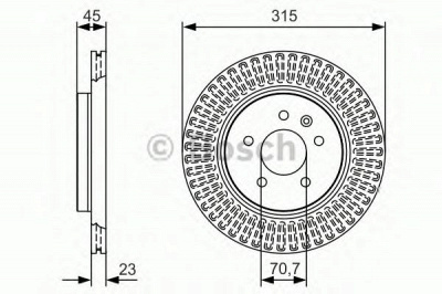 BOSCH 0986479c46 -  Тормозной диск