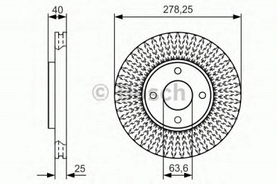 BOSCH 0986479c48 -  Тормозной диск