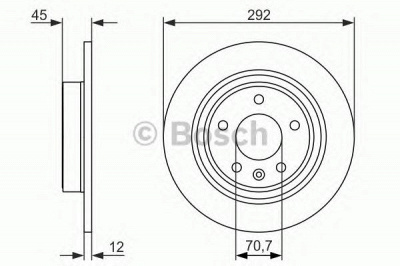 BOSCH 0986479c58 -  Диск тормозной