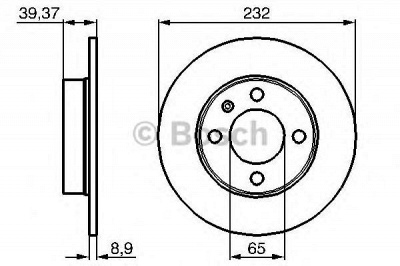 BOSCH 0986479c67 -  Диск тормозной
