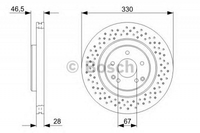 BOSCH 0986479c76 -  Диск тормозной вентилируемый