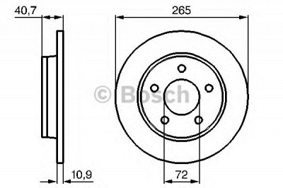 BOSCH 0986479c77 -  Диск тормозной