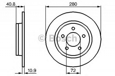 BOSCH 0986479c79 -  Диск тормозной