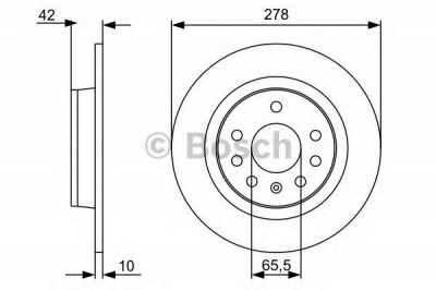 BOSCH 0986479c80 -  Диск тормозной