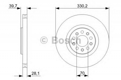 BOSCH 0986479c82 -  Тормозной диск