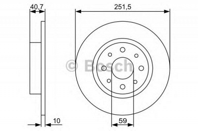 BOSCH 0986479c83 -  Тормозной диск
