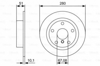 BOSCH 0986479c92 -  Тормозной диск