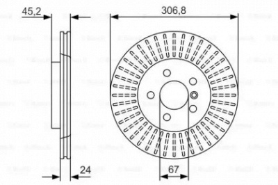 BOSCH 0986479c93 -  Тормозной диск