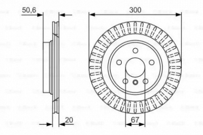 BOSCH 0986479c95 -  Тормозной диск