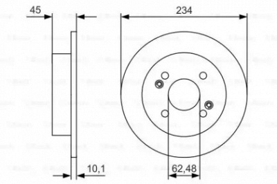 BOSCH 0986479d02 -  Тормозной диск