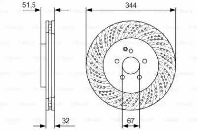 BOSCH 0986479d07 -  Тормозной диск