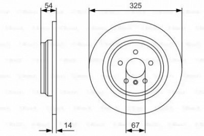 BOSCH 0986479d10 -  Диск тормозной