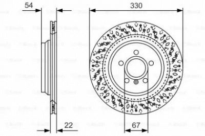 BOSCH 0986479d11 -  Тормозной диск