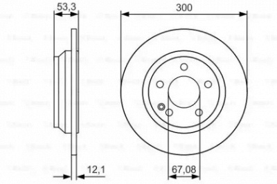BOSCH 0986479d12 -  Тормозной диск