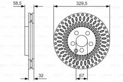 BOSCH 0986479d13 -  Тормозной диск