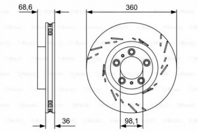 BOSCH 0986479d23 -  Тормозной диск