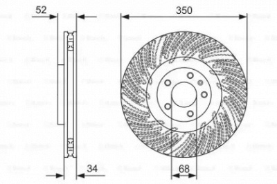 BOSCH 0986479d26 -  Тормозной диск