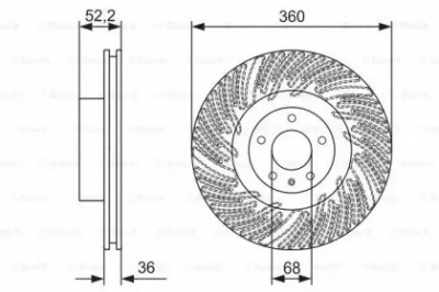 BOSCH 0986479d27 -  Тормозной диск