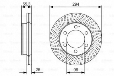 BOSCH 0986479d33 -  Тормозной диск